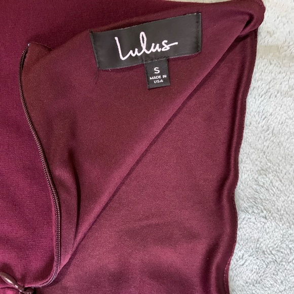 Burgundy two piece Lulus dress small - Picture 14 of 16